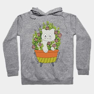 Cute cat in planter Hoodie